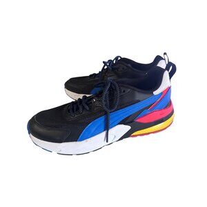 Puma black blue red yellow sneaker size 9.5